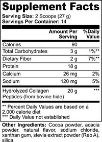 Grass-Fed Collagen Peptides Powder (Chocolate) | Chocolate Collagen Powder