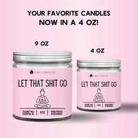 Let That Shit Go (pink)- Funny Candle