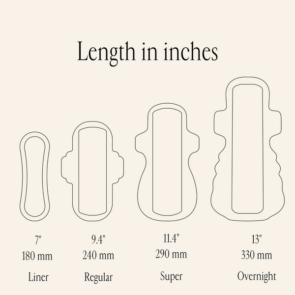 Organic Long Pads with wings - Night 3 pack Bundle