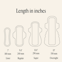 Organic Long Pads with wings - Night 3 pack Bundle