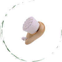 Facial Brush with Bamboo Handle