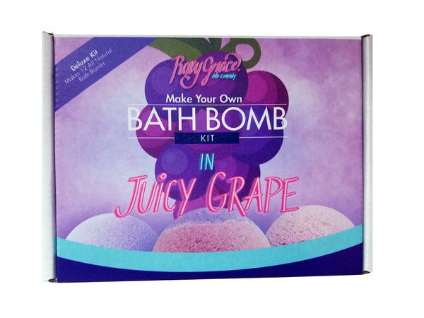 DIY Juicy Grape Deluxe Bath Bomb Kit